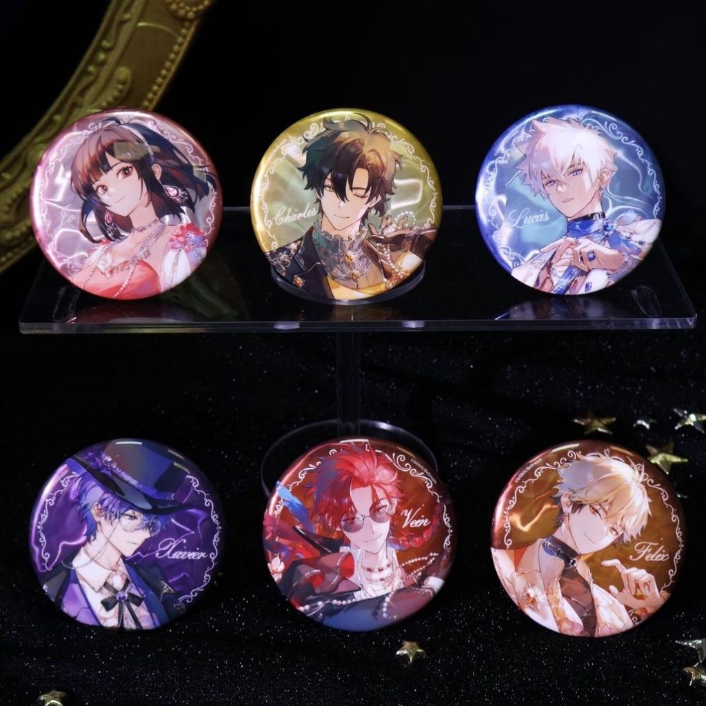 Charles Lucas Vein Felix อะนิเมะเครื่องแต่งกาย Badges Pins ‌Link Click ผู้หญิงเข็มกลัดการ์ตูนคอสเพลย