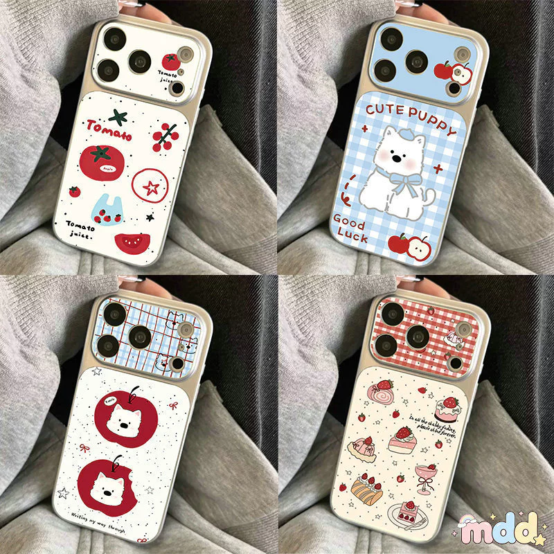 ชุบไฟฟ้ากล้องปกป้องกันล้มเคส For Honor 400 Smart 200 Pro X9D X9C X8B X7D X6C X6B X5C Plus Magic8 Lite การ์ตูนน่ารักสุนัข