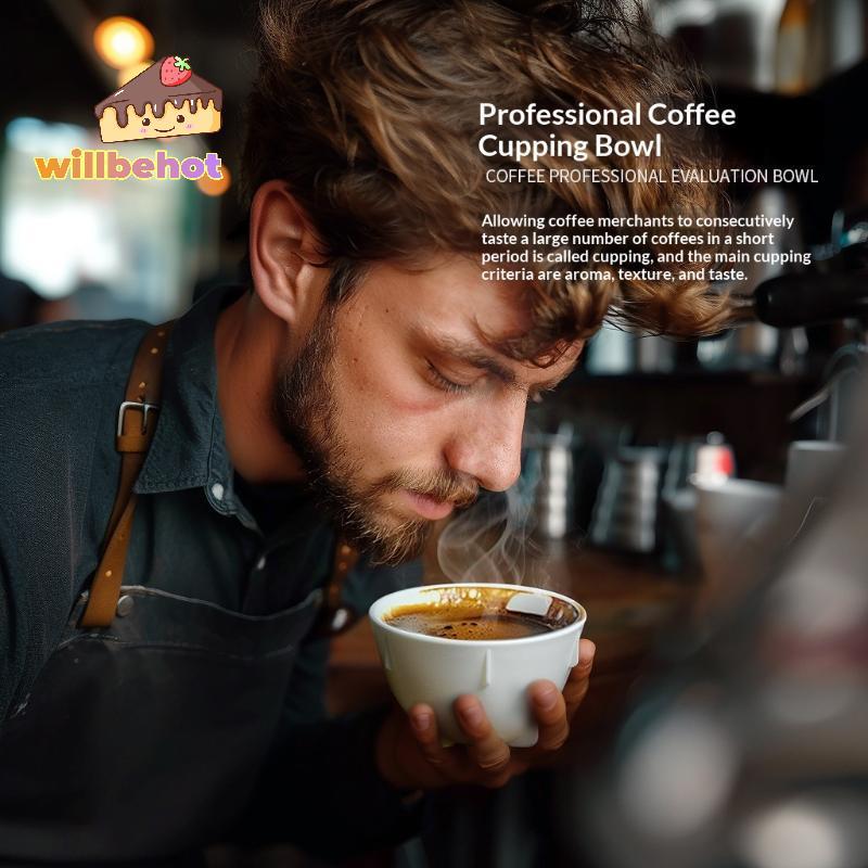 [Willbehot-t] ชามตวงกาแฟ 7oz 200ml เกรดอาหาร PP Anti-Scratch Staable ความจุขนาดใหญ่สําหรับ Home Cafe