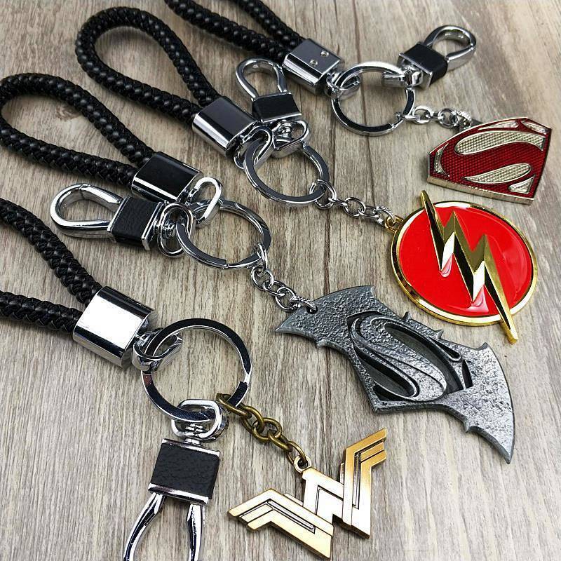 จี้สินค้าลีก Superman Batman Wonder Woman พวงกุญแจ Flash i Key จี้ส่วนใหญ่