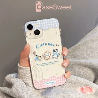 มือถือเคสแมวการ์ตูนน่ารัก เหมาะสำหรับ Redmi9 10 12 15 13 14 10C 9C 12C 14C 13C 15C A1 A5 Note 9 10 11 12 13 14 Pro POCO