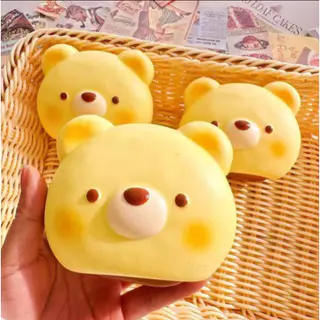 สกุชชี่ ของเล่นบีบสกุชชี่ Squishy Toy บรรเทาความเครียด ของเล่นนุ่มนิ่ม ขนมปังเหนียวที่เพิ่มขึ้นช้า