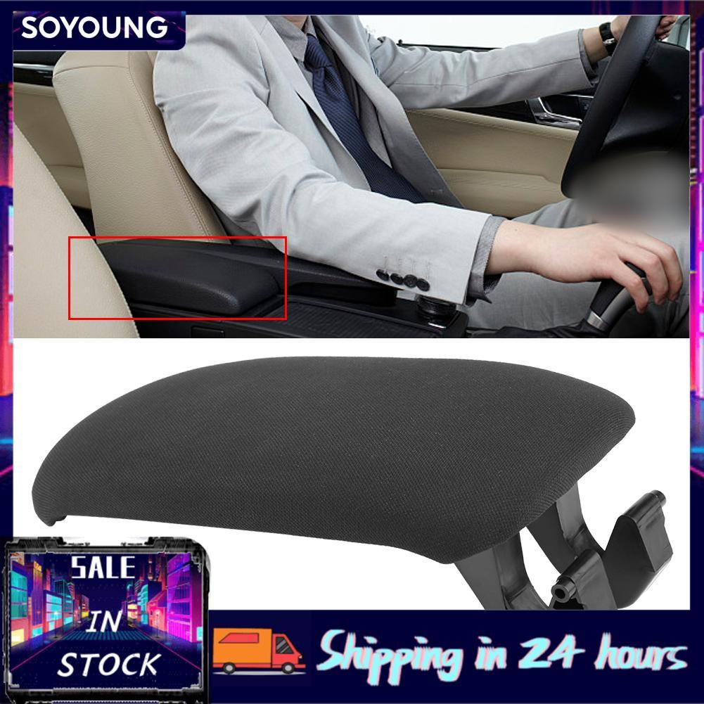 Soyoung พนักพิงรถสีดำคอนโซลกลางฝาปิด Auto ARM REST เบาะสำหรับ 8P / 2003-2013 8P0864245P(ผ้า)
