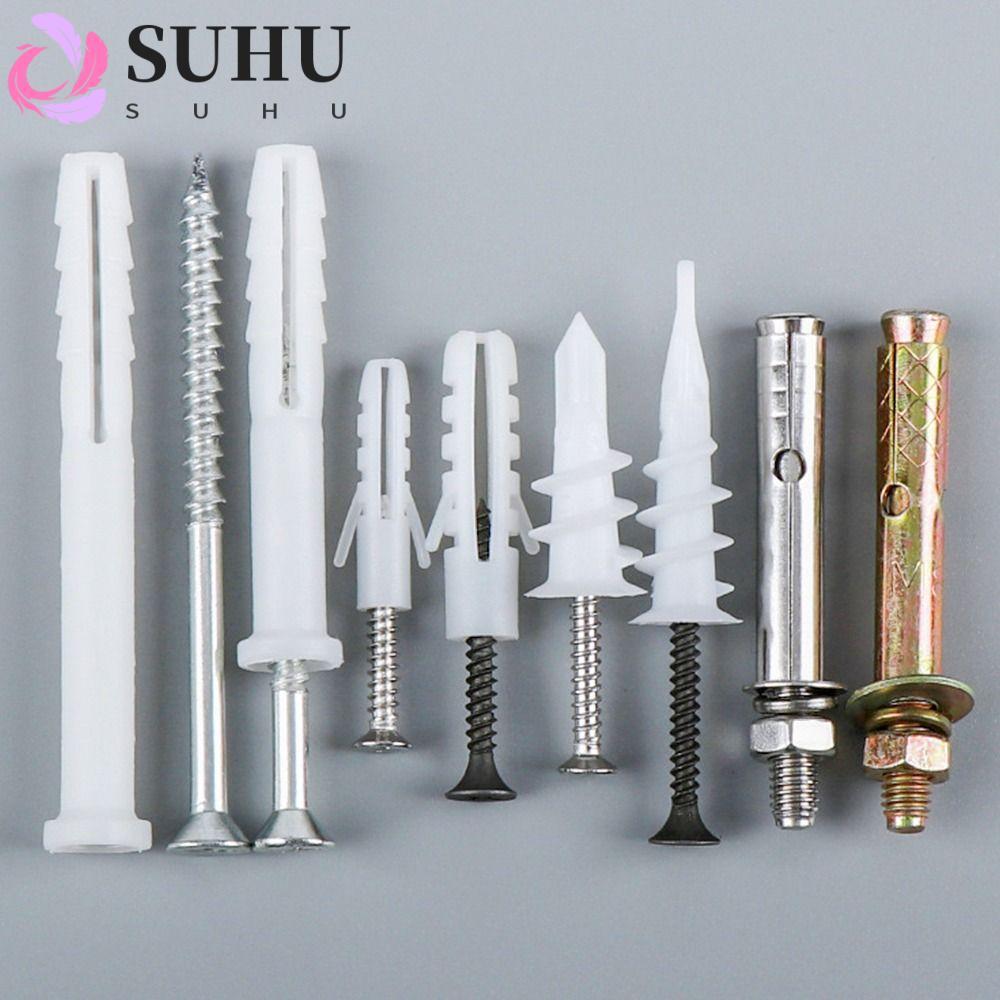 SUHU 10 ชุด/แพ็คขยายเล็บ Bolt ชุดสําหรับไนลอนพลาสติกยิปซั่มบอร์ดทนทานสแตนเลสแขน Drywall Anchor