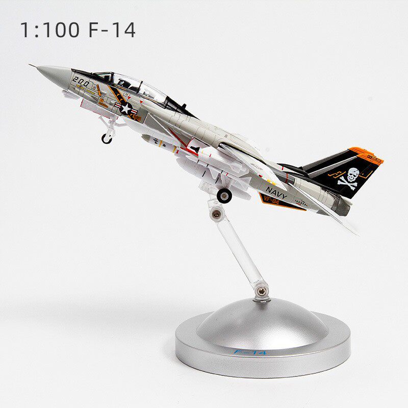 1/100 F14 Tomcat Fighter จําลองสําเร็จรูปเครื่องบินรุ่นของขวัญสะสม