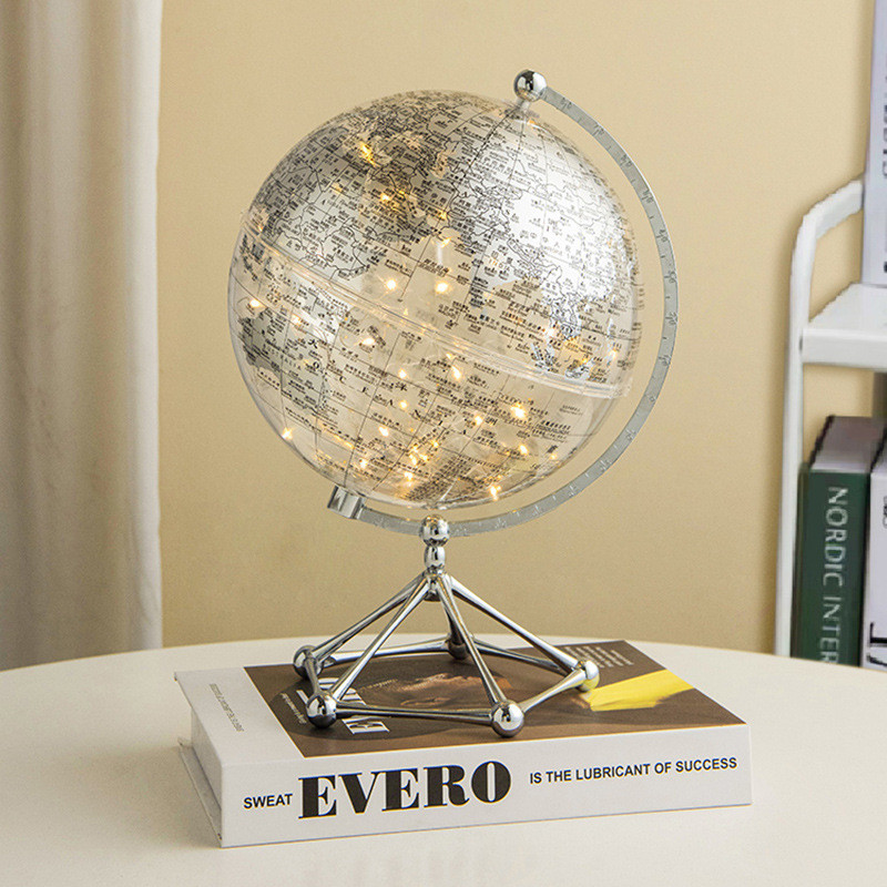 Golden Ball Globe Factory Globe HD Globe 20 ซม. นักเรียนการสอนเครื่องประดับลูกโลกใส