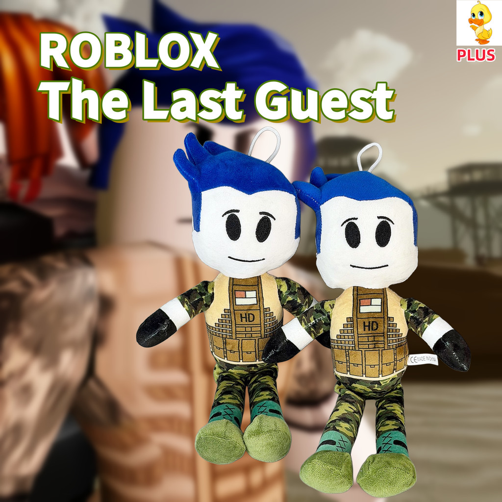พลัส✨Roblox The Last Guest ของเล่นตุ๊กตาน่ารัก Roblox Guest 1337 Plushie ตุ๊กตา Forsaken ตุ๊กตาของเล