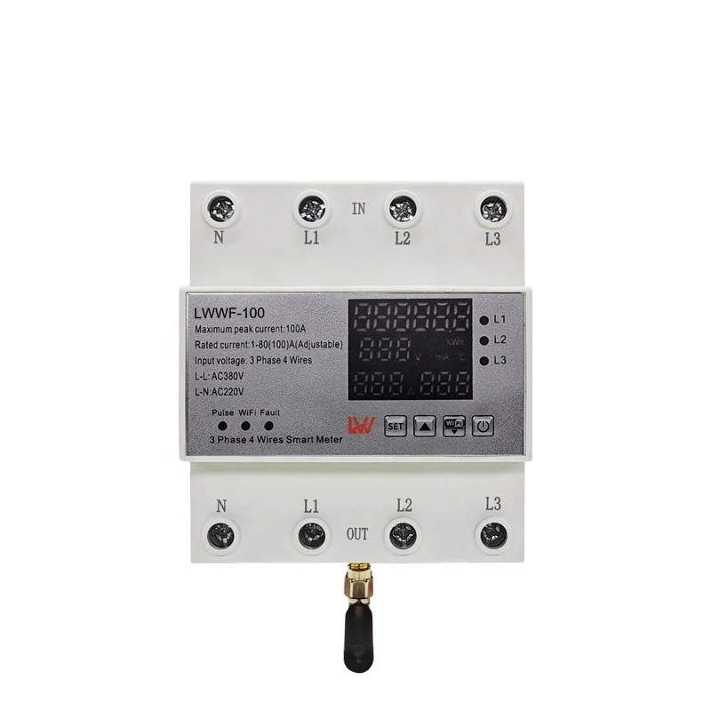Xueqing Tuya สามเฟส WIFI สวิทช์อัจฉริยะ Circuit Breaker วัดการตรวจสอบ Circuit Breaker Smart Life-*&-