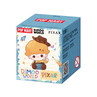 POPMART DIMOO WORLD x PIXAR Joint Series ตุ๊กตาน่ารัก Mystery Box ของขวัญตกแต่ง