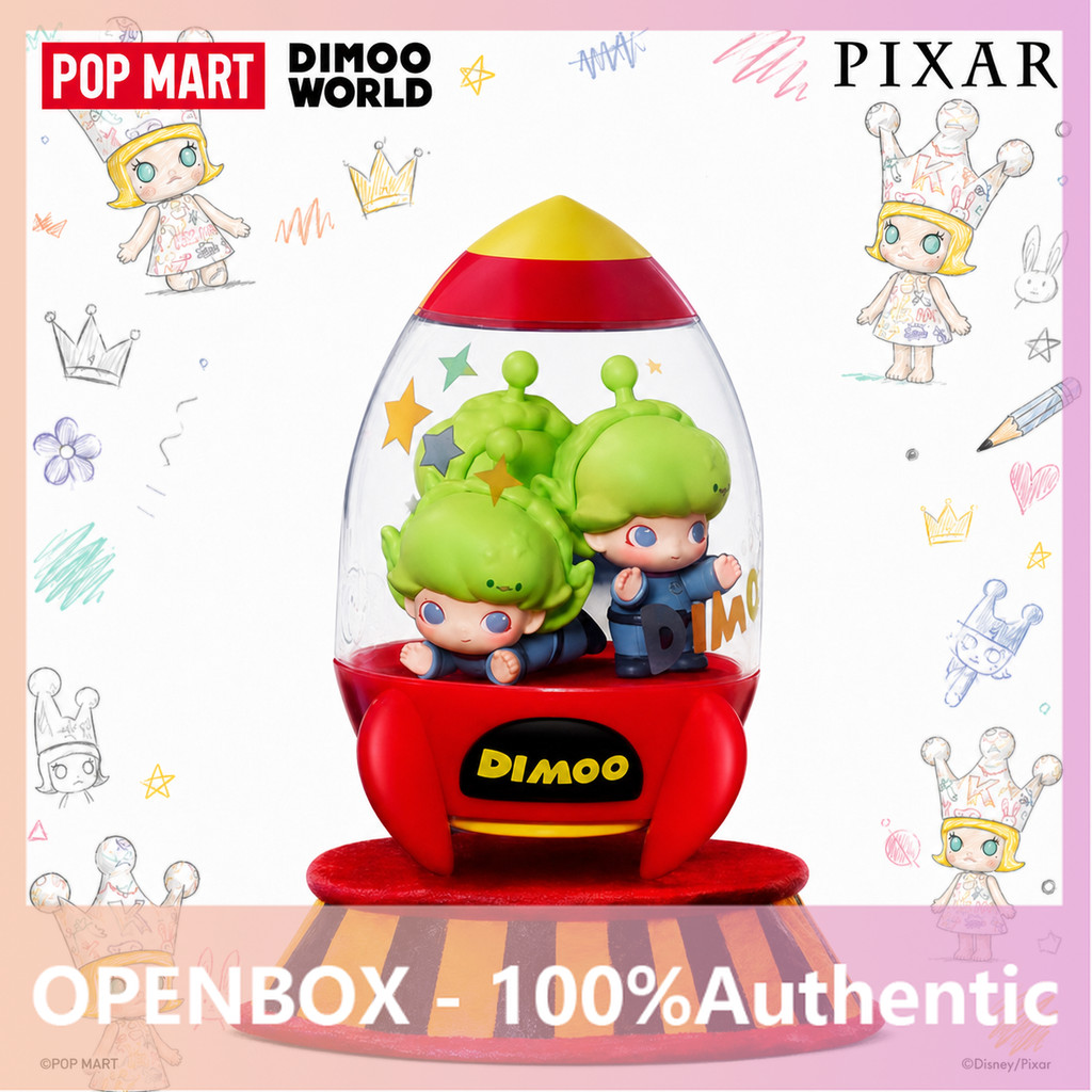 [secret] POPMART DIMOO WORLD x PIXAR Joint Series Figure Mystery Box ของขวัญของแท้