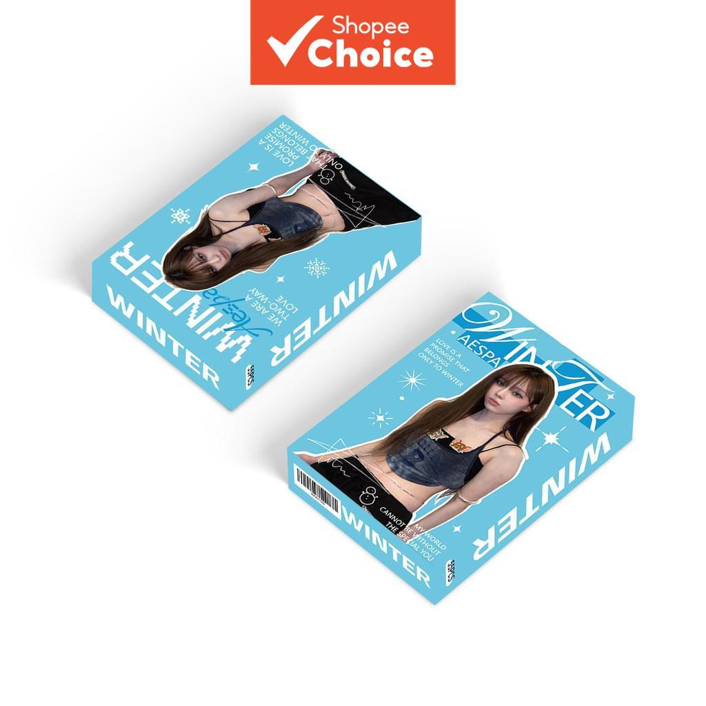 Aespa ฤดูหนาว Photocard ชุด 55 ชิ้น Kpop Lomo การ์ดแฟนคอลเลกชันของขวัญ