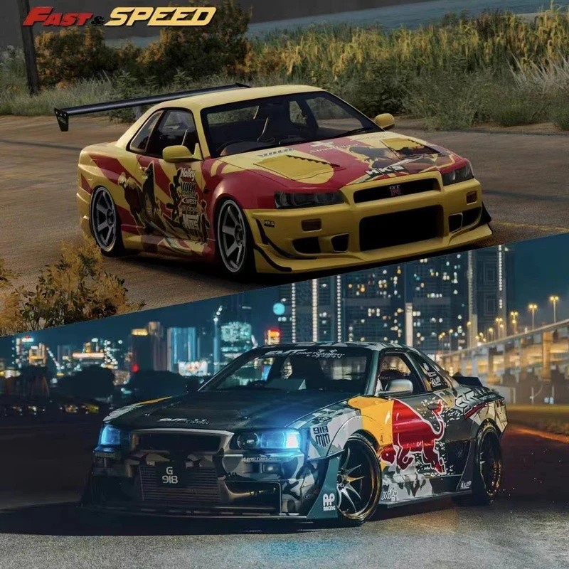 FZ FS 1:64 R34 Z-Tune โมเดลรถอัลลอย