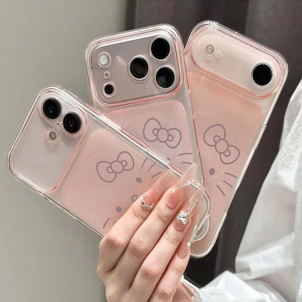 เคสไอโฟน รองรับรุ่น 13 15 11 17 16 12 14 ProMax 7 8Plus XR X XS Max หน้าแมววาดเส้นสีน้ำตาลอ่อน