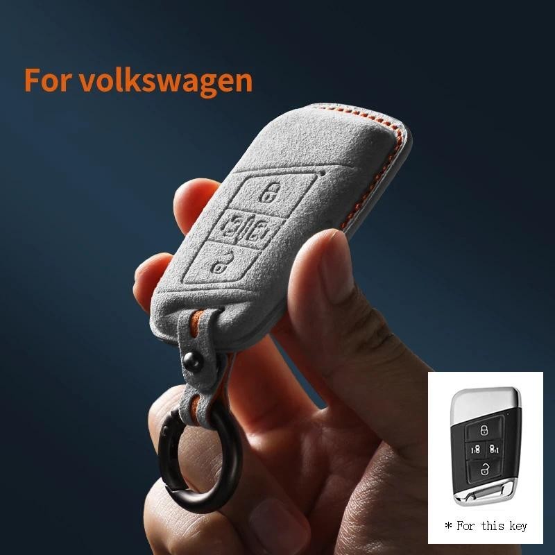 กุญแจรถพวงกุญแจสําหรับ VW Volkswagen Magotan B8 Superb Tiguan Jetta SE Atlas Cross Sport Passat Golf