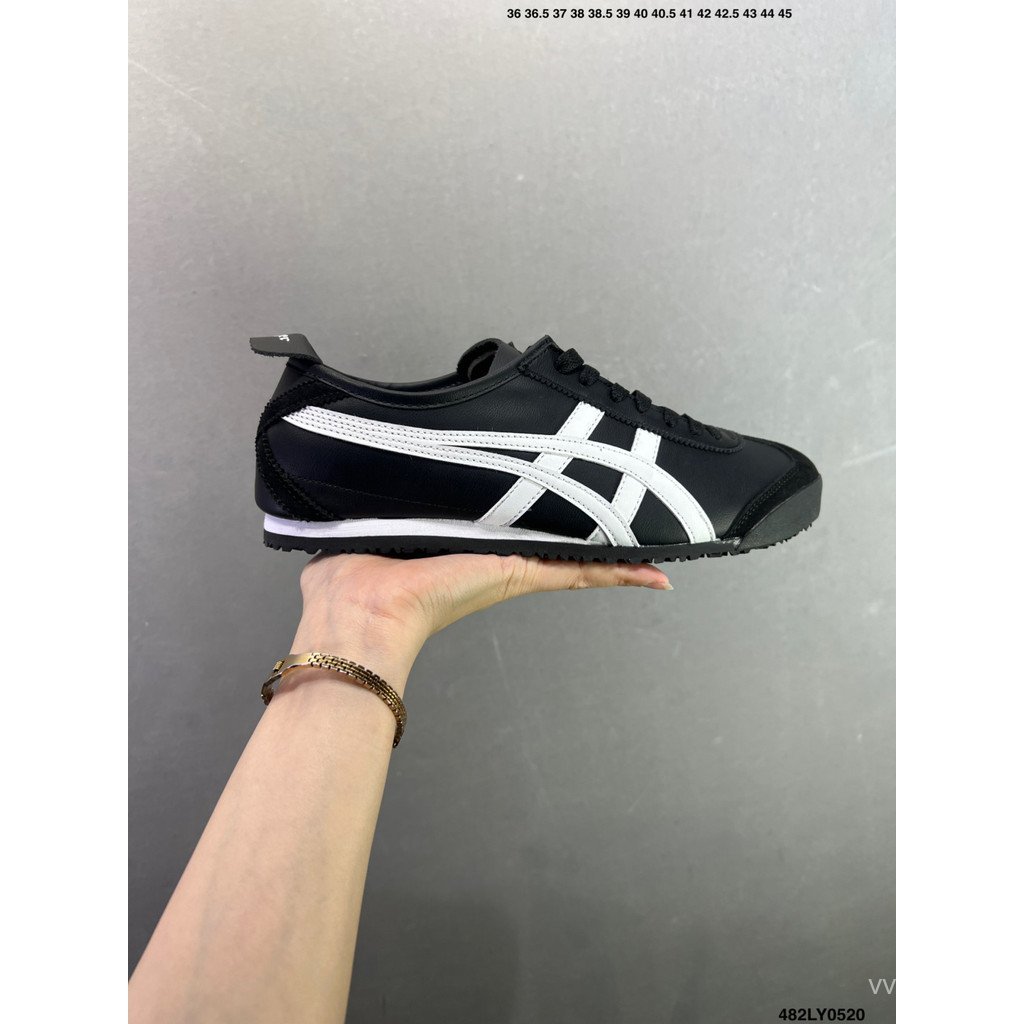 2026Asics Onitsuka Tiger รองเท้า/Onitsuka Tiger Mexico 66 รองเท้าผ้าใบรองเท้าแบน Breathable คู่ผู้ชา