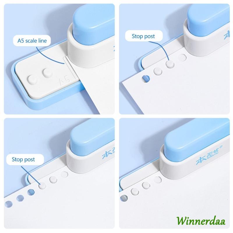 WIN 5 หลุม Puncher กระดาษ Puncher Craft Paper เครื่องมือแบบพกพา Manual Paper Punch