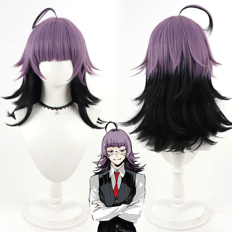 JACK JEANNE Kachi Kuragi Cosplay Wig Simulated Scalp Two-tone Gradient Layered Flip Hair