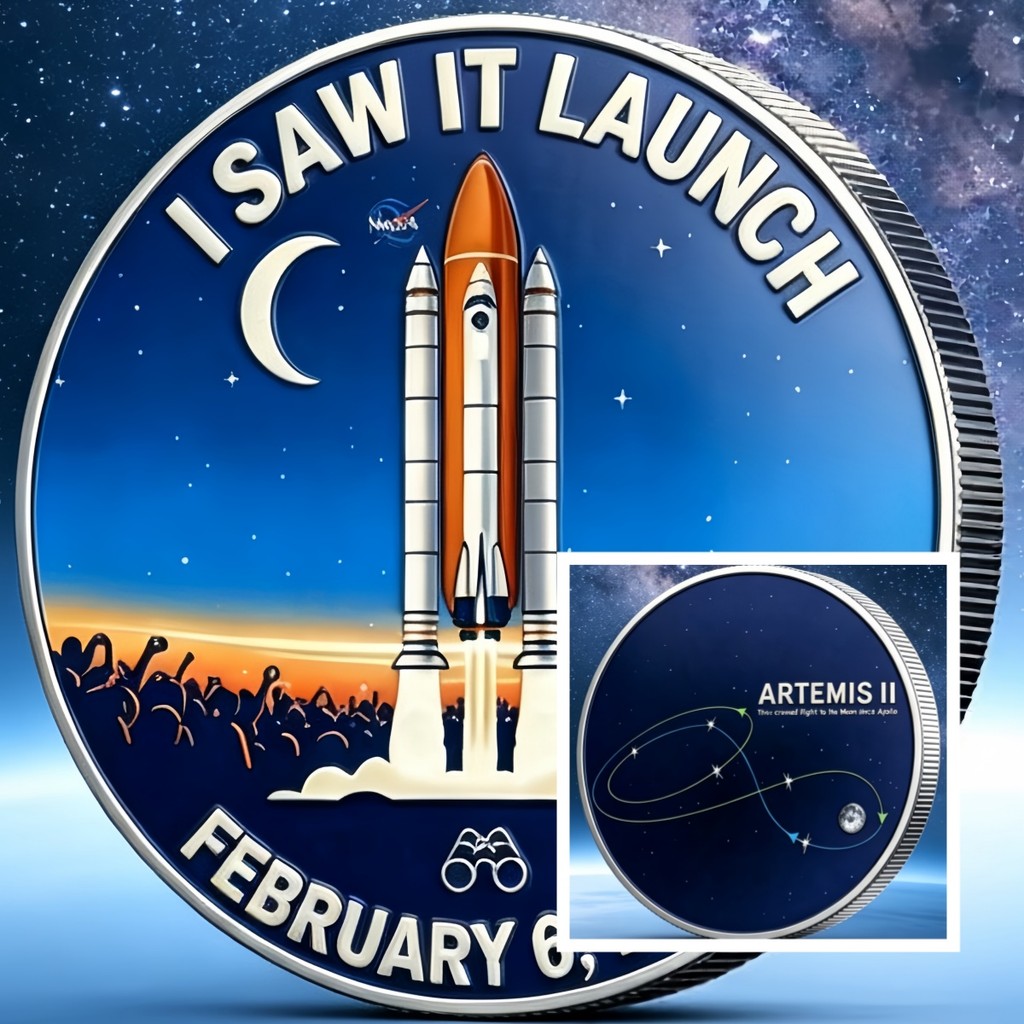 DIY Creative Culture Games Animation Space Program เหรียญที่ระลึกรุ่น Limited Edition - ของสะสมเกมกร