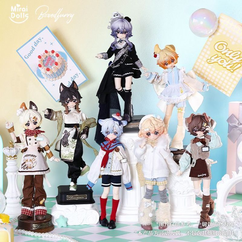 ของแท้ First Batch BoxedFurry Box Plush Boy Baby 8 คะแนน BJD Action Figure Mystery Box ตุ๊กตาของขวัญวันเกิด