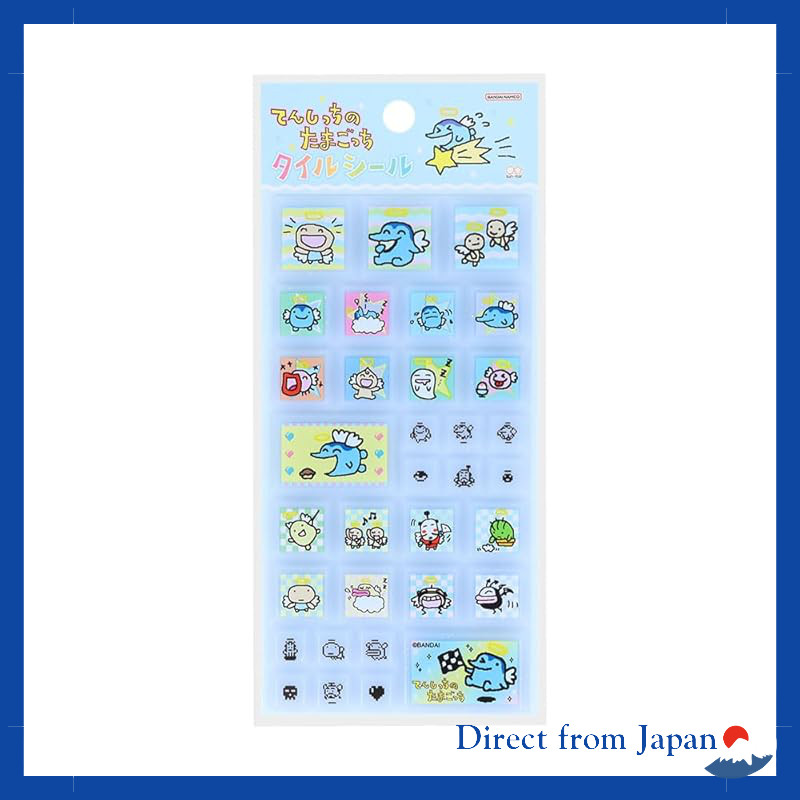 Sun-Star Stationery Tamagotchi Goods Stickers Tile Tenshitchi Tamagotchi Tenshitchi Blue S8812900