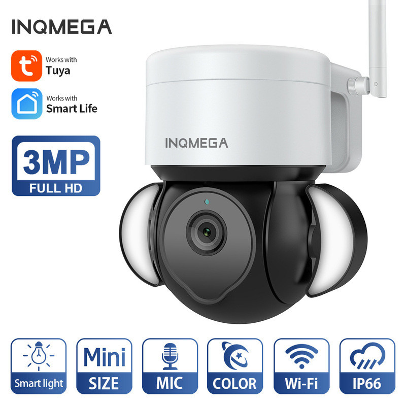 กล้องวงจรปิดไร้สาย WiFi รุ่น TUYA ของผู้ผลิต กล้องโดมความละเอียดสูง 3MP พร้อมระบบบันทึกภาพ Tuya
