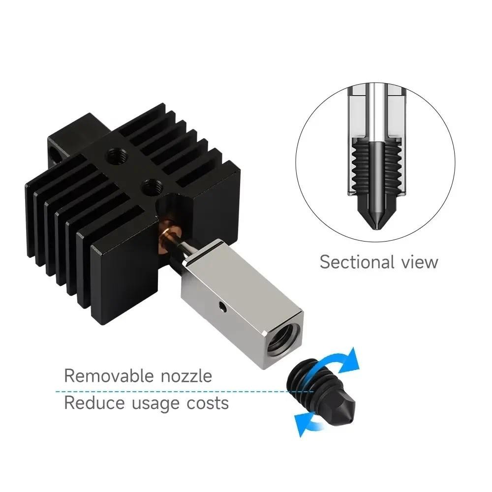 Brass/Plated copper/harden steel hotend with 0.4mm nozzle for QIDI TECH X PLUS 3/ X MAX 3/X SMART 3/