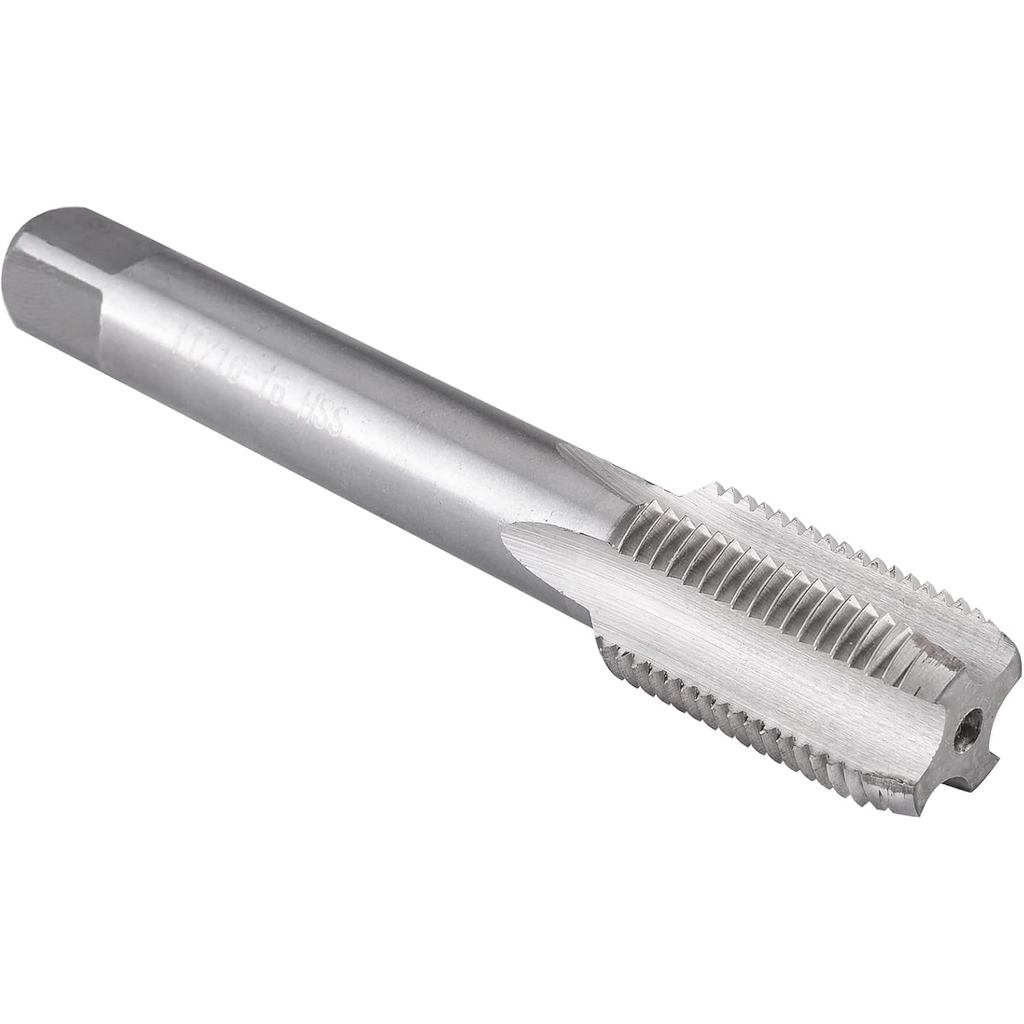 Burkit 11/16"-16 UN Thread Tap Right Hand, HSS 11/16 x 16 UN Straight Fluted Machine Tap
