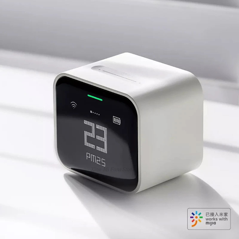 [New] Qingping Air Monitor Lite CO2 PM2.5 PM10 เครื่องตรวจจับอุณหภูมิความชื้น Touch Operation Work ส