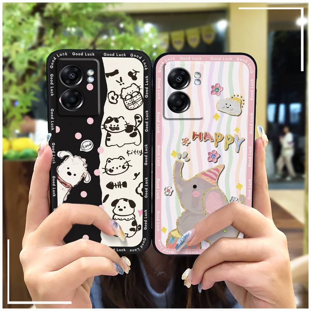 ป้องกันป้องกันฝุ่นสําหรับ OPPO A77 5G Global/K10 5G Global/A56S 5G Full wrap กระเป๋าการ์ตูน Anti-kno