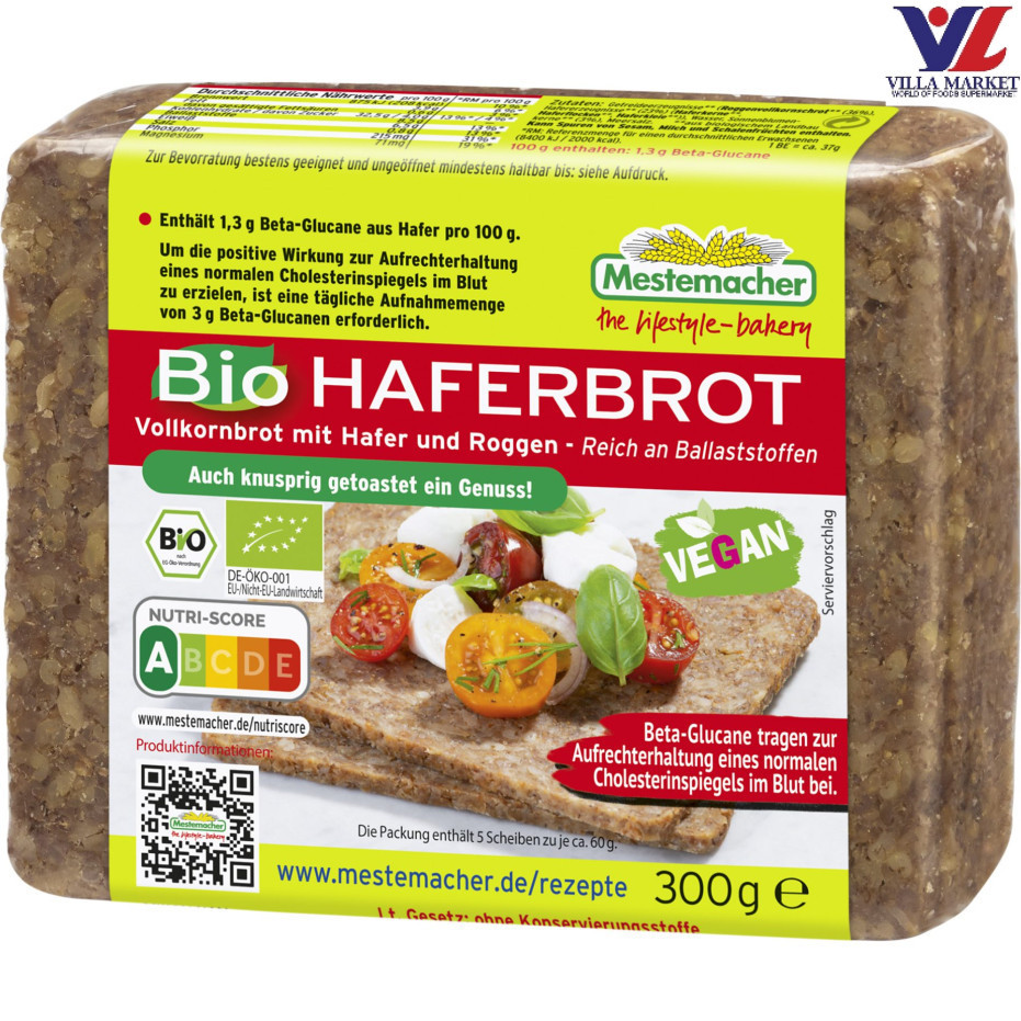 Allens Organic Whole Grain Rye & Oat Bread (Mes
