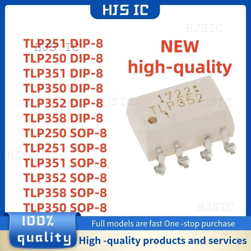 5PCS TLP250 TLP251 TLP351 TLP350 TLP358 TLP352 DIP-8 SOP-8 ชิปขายส่งic