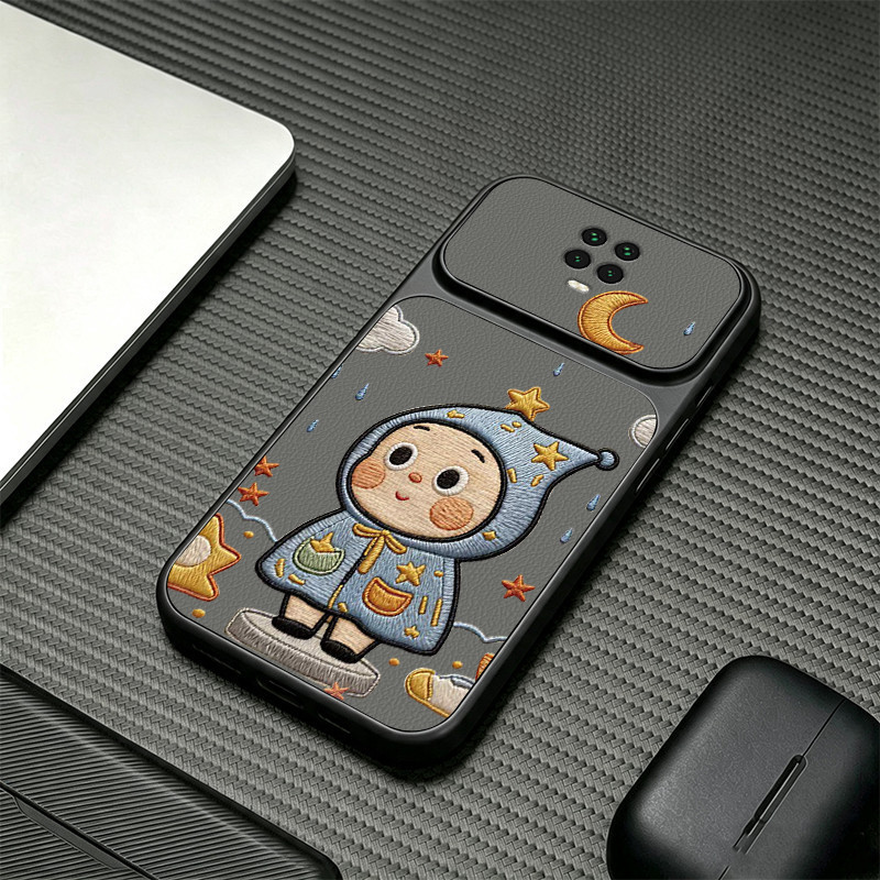 สําหรับ Redmi NOTE 9S REDMI NOTE 9 PRO เคสโทรศัพท์ Softcase ซิลิโคนกันกระแทกปกการออกแบบใหม่ความงามน่ารักการ์ตูนสีดําสําหรับชาย KNCXX3