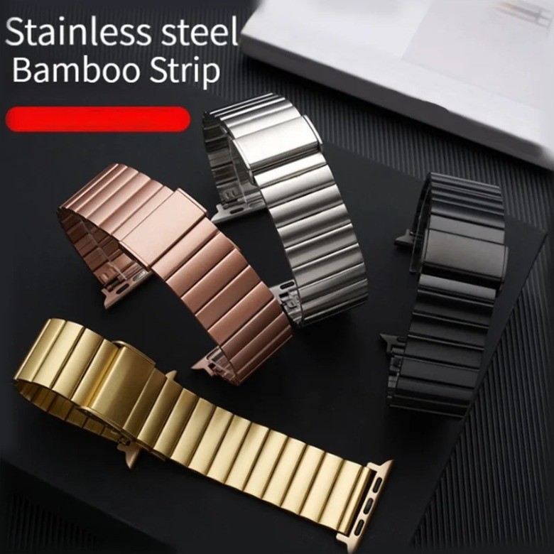 สายสแตนเลสสําหรับ Apple Watch Series 11 10 9 8 7 6 5 SE2 4 Ultra3/2 สายโลหะสําหรับ iWatch 42/46/44/45/41 มม.40 มม.38 มม.49 มม.