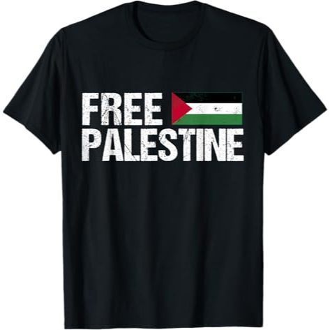 เสื้อยืด Palestine Flag Free Palestine