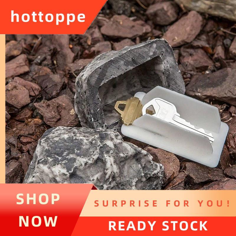 hottoppeHide-A-Parts-Key Fake-Rock - ดูชุดหินจําลองชุดกล่องเก็บกุญแจเรซิ่นชุด