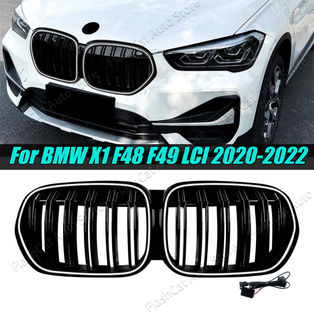 F48 F49 LCI รถด้านหน้า LED Light Kidney Grille กันชนหน้า Racing Lighting Grill อุปกรณ์เสริมสําหรับ B