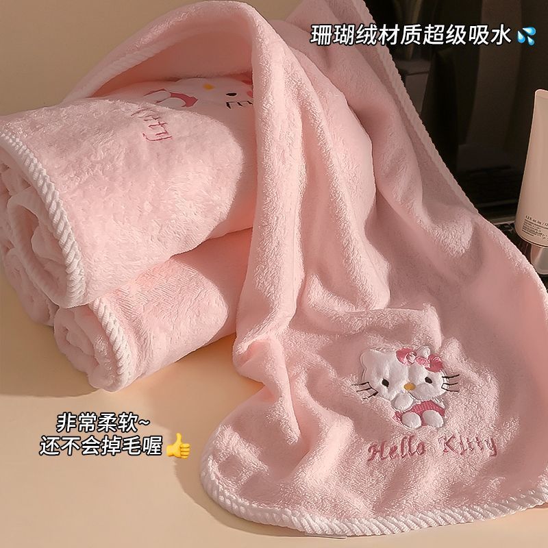 可爱卡通毛巾家用洗澡吸水速* 干不掉毛学生宿舍洗脸毛巾套装女Cartoon Home Towels, Children'S Bath Towels, Absorbent Face Towels, Th