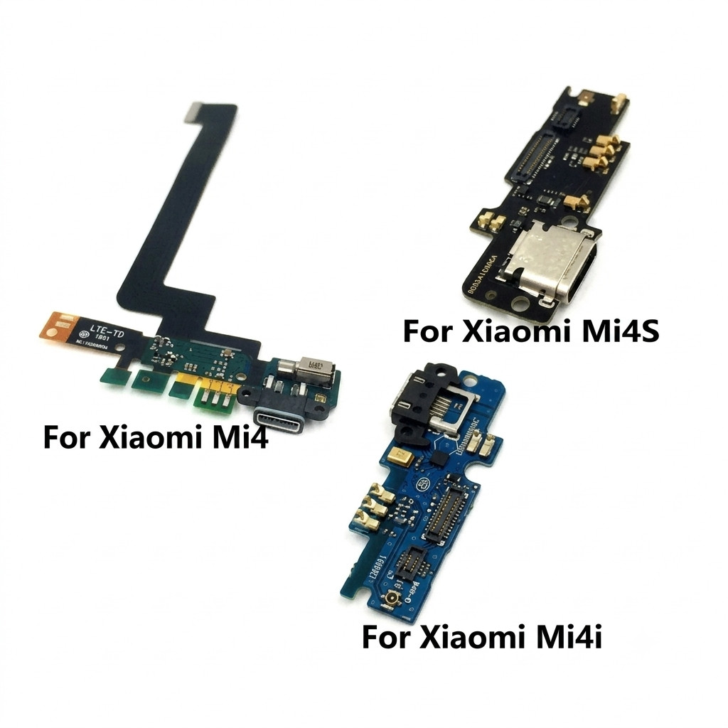 XM Mi 4 / Mi 4i / Mi 4S USB Dock ชาร์จพอร์ตชาร์จไมโครโฟนไมโครโฟน PCB สําหรับซ่อม Mi4 / Mi4i / Mi4s