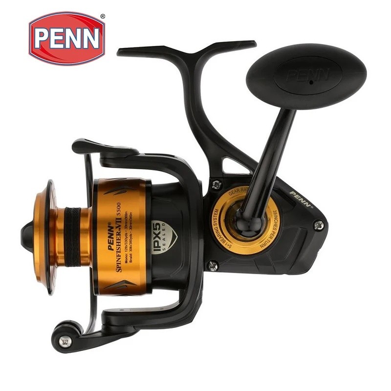 KF7F PENN ยี่ห้อ SPINFISHER SSV VII 2500 - 10500 Full Metal Body Spinning Fishing Reel 5+1BB การออกแ