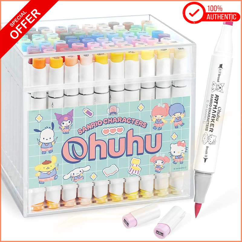 Sanrio x Ohuhu Pastel Brush & Fine 80pcs
Sanrio x Ohuhu Pastel Brush & Bold 80pcs