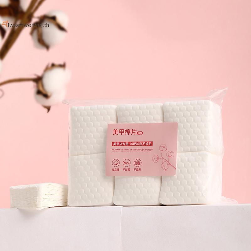 Tw 200/500 ชิ้นอาชีพผ้าฝ้าย 100% สําหรับเล็บผ้าเช็ดทําความสะอาด Lint-ฟรีเล็บ CottonGel Polish Remove