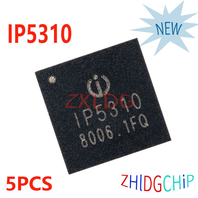 5PCS ยี่ห้อใหม่ IP5310 QFN-32 3.1A discharge integrated boost แปลงแบตเตอรี่ลิเธียมชิป