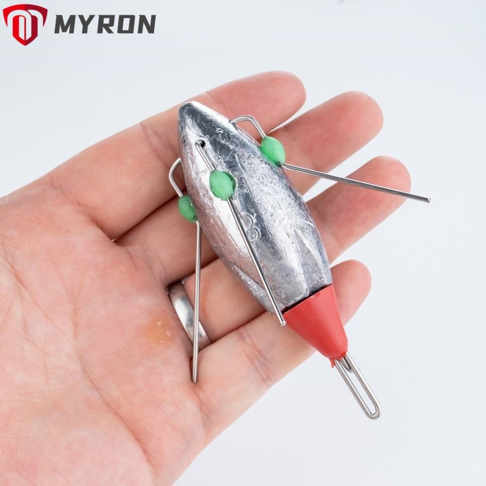 MYRON Surf Fishing Weight, 3oz-8oz Weight Beach Design Sputnik Fishing Sinker, 2025 Glow Bead Spider
