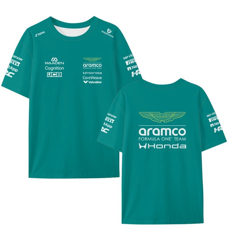 เสื้อยืดผู้ชาย Fernando Alonso สําหรับผู้ที่ชื่นชอบการแข่งรถ เหมาะสําหรับฤดูร้อน