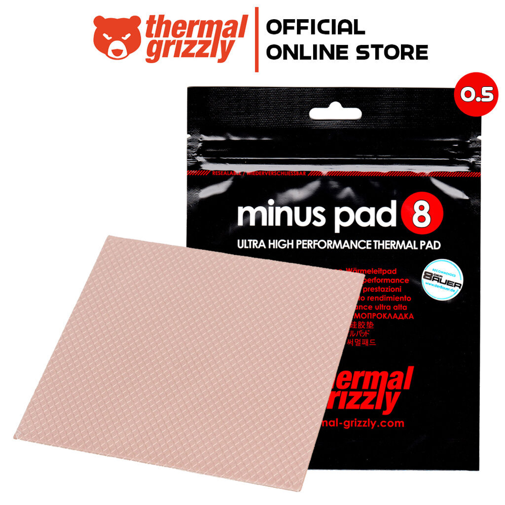 THERMAL GRIZZLY MINUS PAD 8 Thermal Pad 100x100 /0.5 mm./8 W/mK