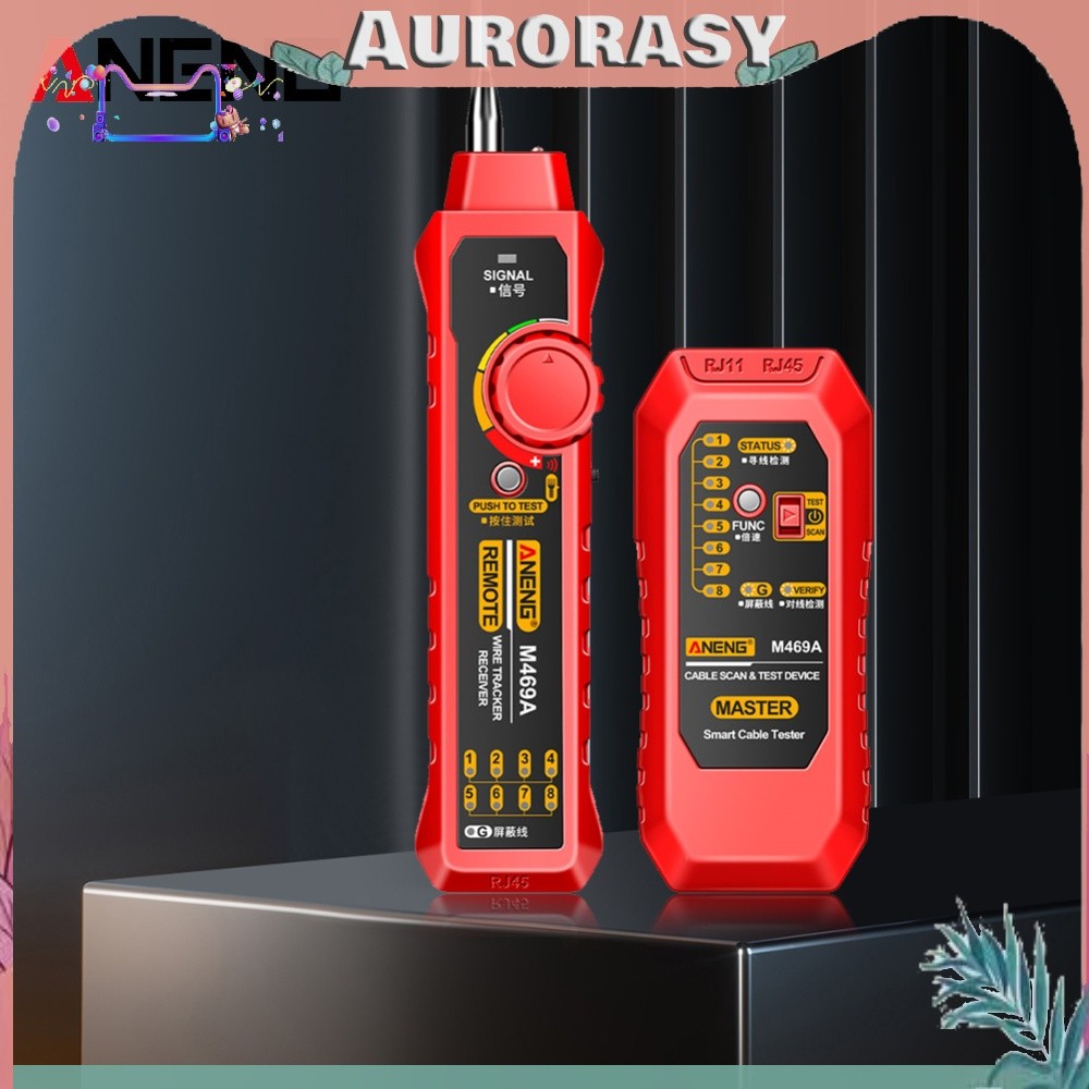 [AURORASY]ANENG M469A เครื่องมือวัดสายเคเบิลพร้อมไฟฉายค้นหาสายเคเบิลเครือข่ายซ่อมเครื่องมือ