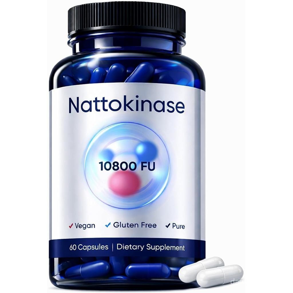 Ultimate Nattokinase Capsules, เสิร์ฟของ nattokinase10800FU,รองรับสุขภาพหัวใจและทําดีทุกวัน,Pure Ele