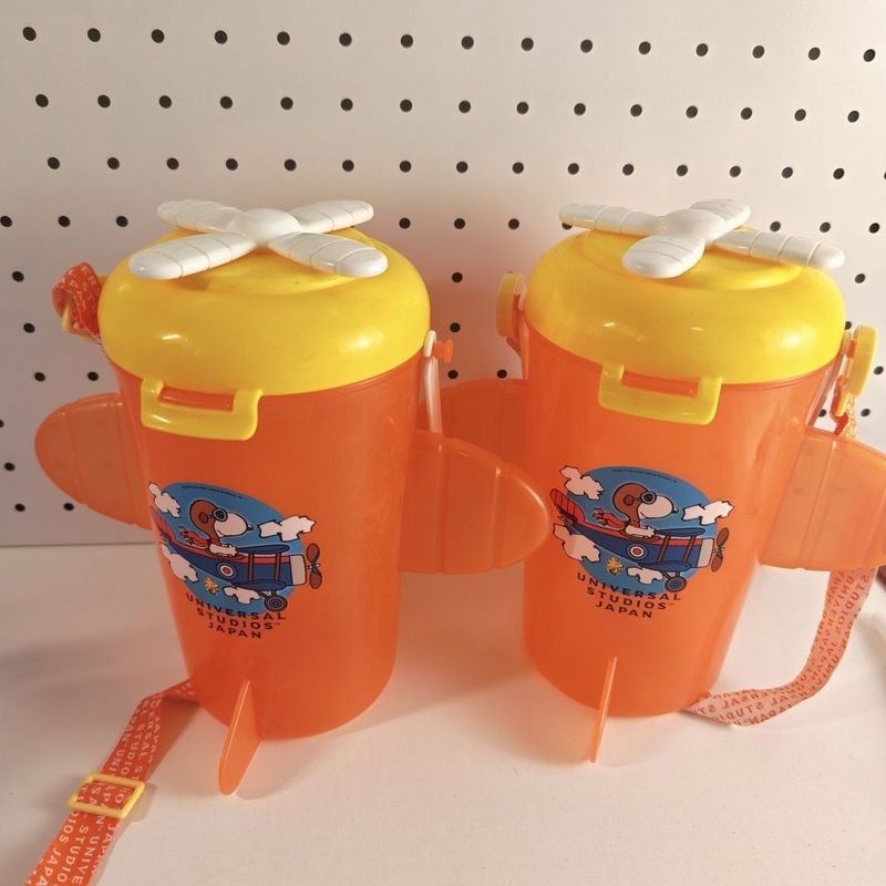 Osaka International Studios USJ Snoopy Pilot Popcorn Bucket Cute Merchanded Grain ของแท้ g