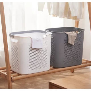 Omocha | Laundry Basket ตะกร้าผ้า มีหูหิ้ว ตะกร้าเก็บผ้า ตะกร้าอเนกประสงค์
