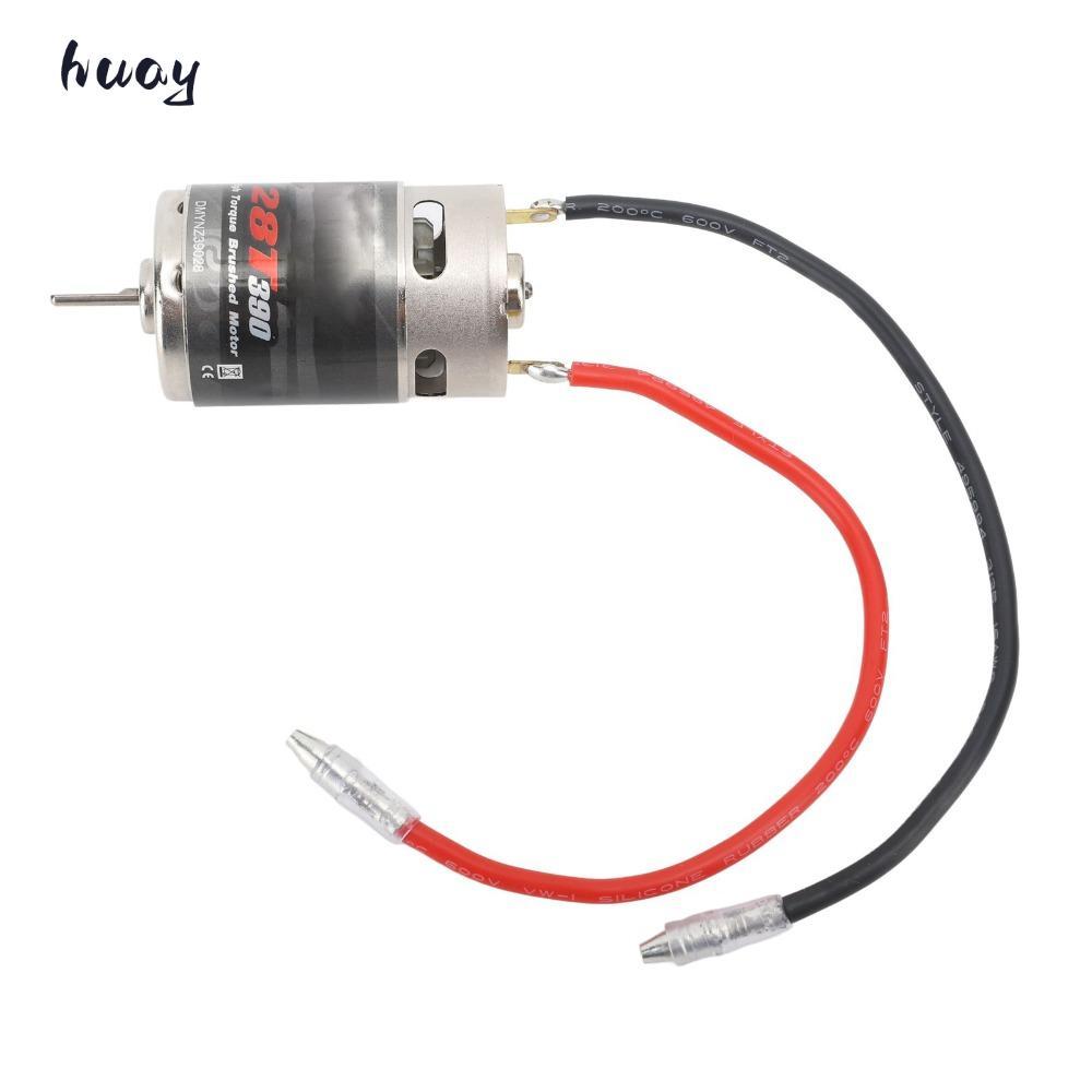 HUAYU RC Brushed Motor, High Torsion Stainless Brushed RC Motor, ทนทาน 390 28T Low Noise High Perfor